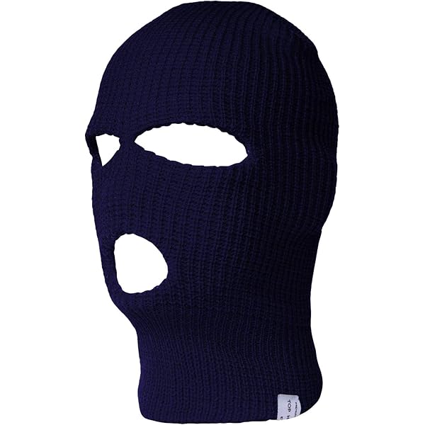 TOP HEADWEAR 3-Hole Winter Ski Mask - Black at Amazon Men's